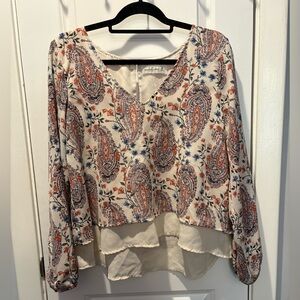 Woman’s Abercrombie & Fitch Paisley & Floral Blouse Size Medium